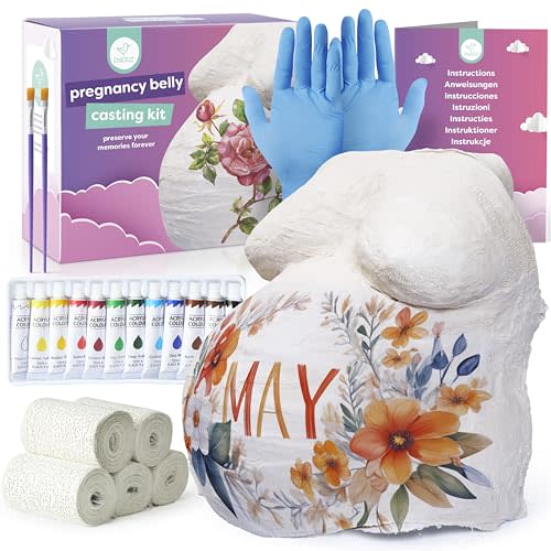 Chuckle Belly Casting Kit Pregnancy - Pregnancy Keepsake Belly Cast Kit | Create a lasting pregnancy keepsake with this belly casting kit for memorable baby bump moments and nursery display