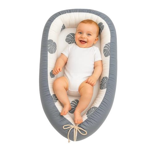 Baby Lounger for Newborn, Snuggle me Lounger for Newborn 0-12, Portable Co-Sleeping Lounger, Breathable & Ultra-Soft | Adjustable & Lightweight for Home & Travel | Newborn Essentials Gift