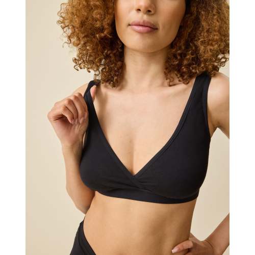 Storq Deluxe Nursing & Sleep Bra For Maternity & Breastfeeding Pull Down | Cocoa – Kindred Bravely