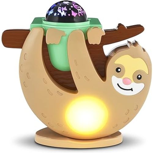 Project Nursery Sleepy Sloth Sound Soothing Crib Projector – 8 Soothing Sounds, Multicolor Ceiling Projection, Sleep Timer, Nightlight, Attaches to Crib, Portable - for Babies, Toddlers and Kids