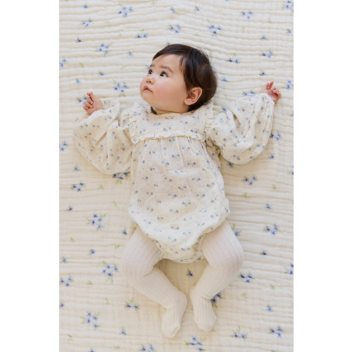 Organic Cotton Muslin Frances Playsuit-Molly Blue
