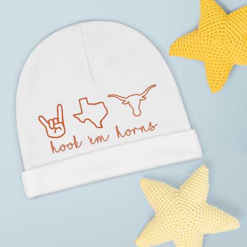Hook 'Em Horns - Texas Longhorns Baby Beanie (AOP)