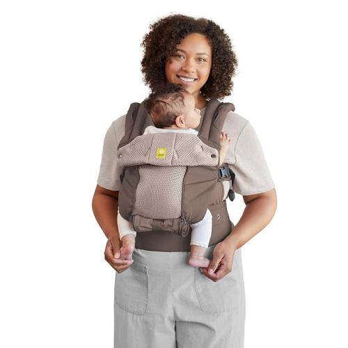LÍLLÉbaby Complete All Seasons Ergonomic 6-in-1 Baby Carrier Infant to Toddler with Lumbar Support (7-45 Pounds), 360 Degree Baby Wearing & Multi-Position, Inward & Outward Facing (Charcoal & Silver)