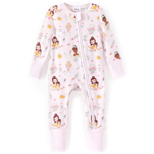 Disney Baby Organic Cotton Zip Footie Clothes Romper Outfit for Nb to Inf