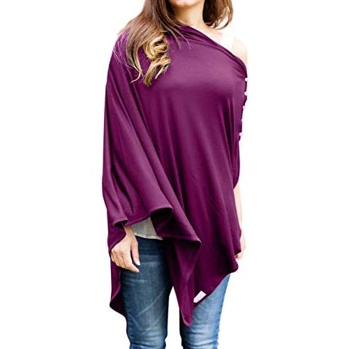 Byrd & Blume Maternity Nursing Cover Breathable Lightweight Breastfeeding Cover Wrap Shawl Scarf Poncho Full 360