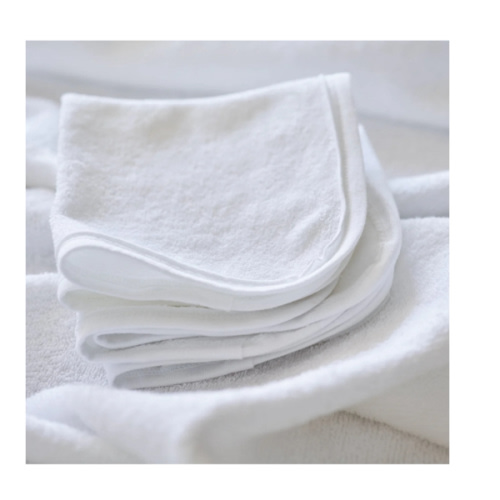 10-Pack Organic Cotton Baby-Terry Wash Cloths, Bright White | Honest Baby Clothing