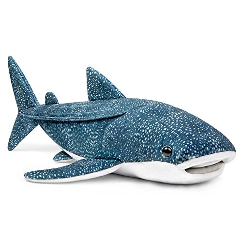 Simulation Great Whale Shark Plush Toy - Realistic 20.5" Long Lifelike Blue Texture Whale Shark Stuffed Toys, Super Soft Ocean Sea Creatures Sharks Plush Toy Gift Collection for Kids