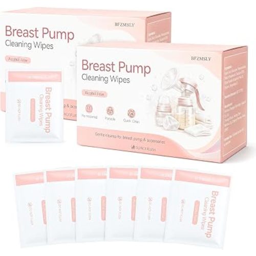 Breast Pump Cleaning Wipes, Travel Quick Clean Pump Part Wipes 60 Count