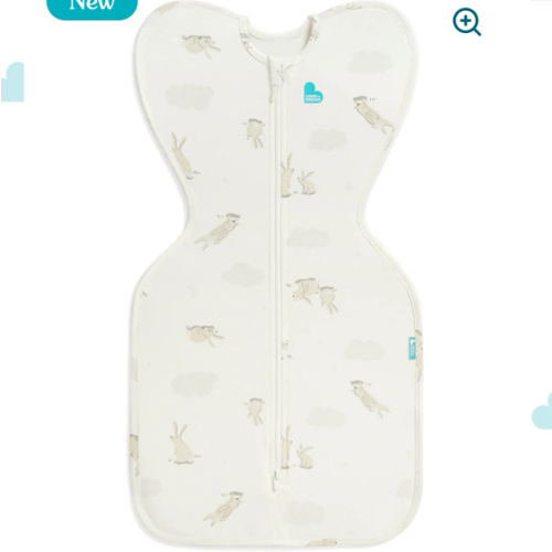 Swaddle Up™ 1.0 TOG Cotton White Cloud Bunnies