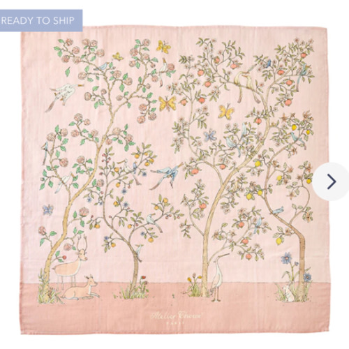 Atelier Choux Carré – In Bloom Pink Swaddle | Caitlin Wilson