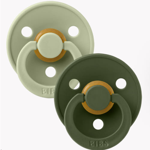 BIBS Colour 2 Pack - Sage & Hunter Green Baby Pacifiers – Bibsworld store