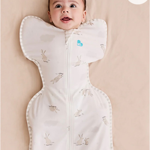 Swaddle Up™ 1.0 TOG Cotton White Cloud Bunnies