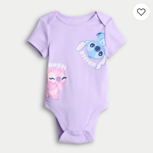 Baby Jumping Beans® Disney's Lilo & Stitch Angel & Stitch Short Sleeve Bodysuit