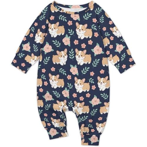 Newborn Baby Romper Clothing Cute Infant Long Sleeve Clothes Jumpsuit Playsuit One Piece Outfit for Boy Girl