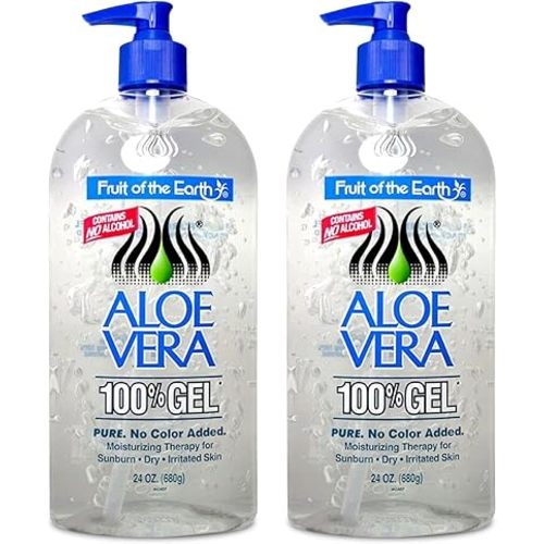 Fruit Of The Earth Aloe Vera 100% Gel 24 oz (2 pack)