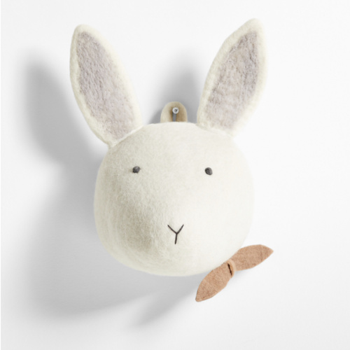 Felt Bunny Animal Head Wall Decor