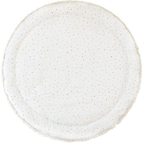 GOTS Certified Organic Cotton Play Mat (Round 48", Dotty)