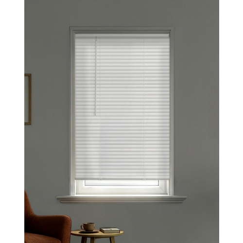 Mainstays 1" Cordless Vinyl, Room Darkening, Mini Blinds, White, 32"W x 64"L