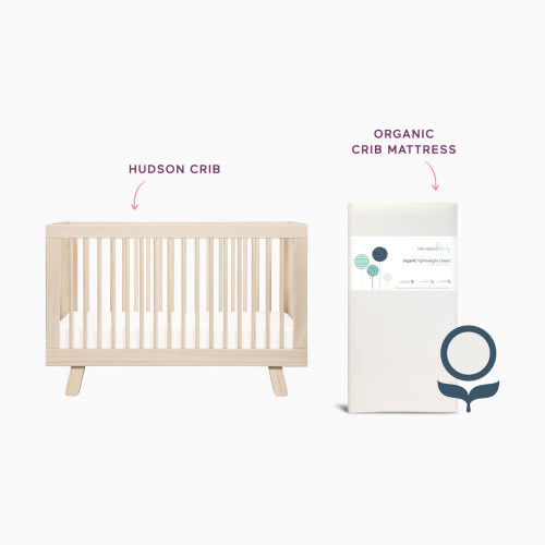 babyletto x Naturepedic Hudson Crib & Organic Mattress Bundle