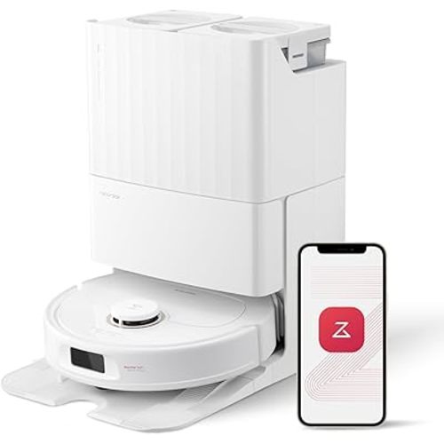 roborock Qrevo Pro Robot Vacuum and Mop with FlexiArm Design Edge Mopping, Dynamic Hot Water Mop Washing and Auto Mop Drying, Intelligent Dirt Detection, 7,000 Pa Suction, Ideal for Carpets