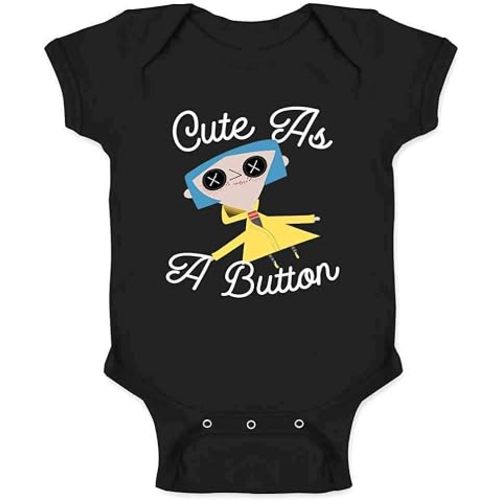 Pop Threads Cute As A Button Doll With Button Eyes Infant Baby Boy Girl Bodysuit