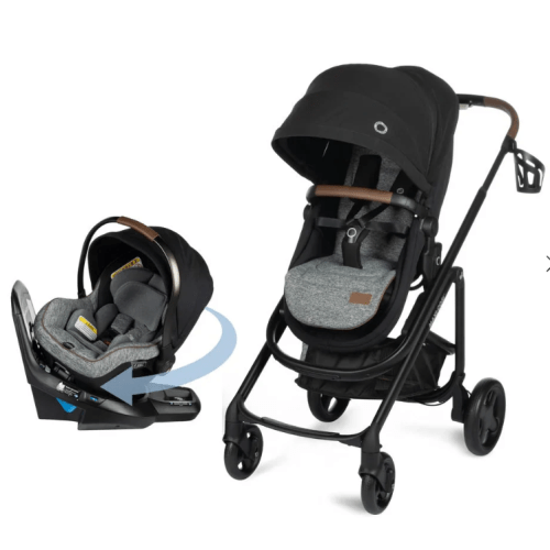 Tayla™ Max Peri™ 180° Rotating Infant Car Seat Travel System in Onyx Wonder