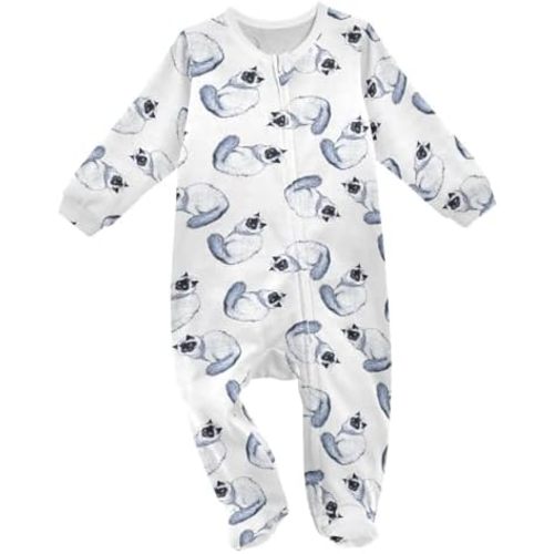 Baby Sleepers For Girl Boys Newborn Baby Play One-Piece Footies For 0-24 Months
