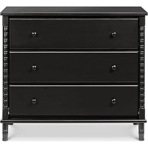 Davinci Jenny Lind Spindle 3-Drawer Dresser in Ebony