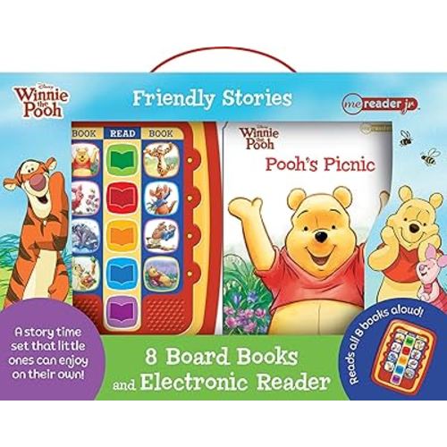 Disney Winnie the Pooh Friendly Stories: Me Reader Jr 8 Board Books and Electronic Reader Sound Book Set