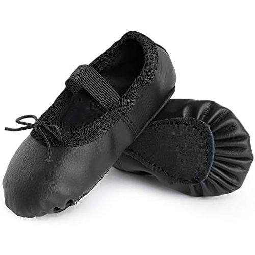 Toddler Ballet Shoes for Girls Baby Ballet Slippers Leather Full Sole Women Ballerina Dance Shoes