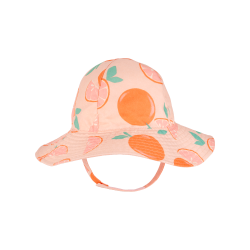 Baby Girl Orange Fruit Print Reversible Swim Hat - Orange/Peach - Carter's | Carter's
