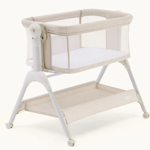 HARPPA Cuddly Sway | 3-in-1 Rocking Baby Bassinet & Bedside Sleeper with Anti-Reflux Mattress for Newborns | Attaches to Bed, Adjustable Height, Tool-Free Setup, Portable Wheels, CPSC Certified, Gentle Rocking Motion | Ideal for Infants, Safe Co-Sleeping