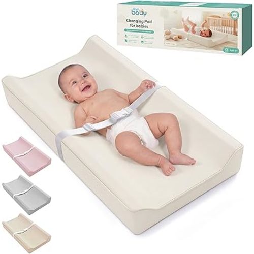 Kopi Baby Changing Pad – The Original, Waterproof Easy-to-Clean Vegan Leather Portable Diaper Changing Pad, Newborn Baby Essential Must-Have - Milk