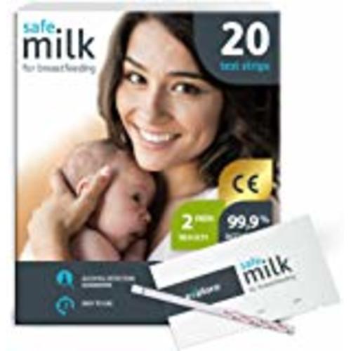 Upspring Milkscreen Test Strips Detect Alcohol in Breast Milk | at-Home Test for Breastfeeding Moms | Best Selling, Simple, Non-Invasive | Accurate Results in 2 Minutes | 20 Test Strips - 20 Count
