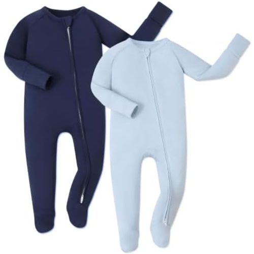 JunNeng Infant Baby Footed Sleeper Viscose from Bamboo Pjs