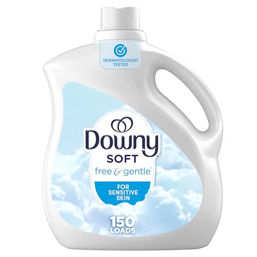 Downy Free & Gentle Fabric Softener (Fabric Conditioner), 111 fl oz, 150 Loads, Hypoallergenic