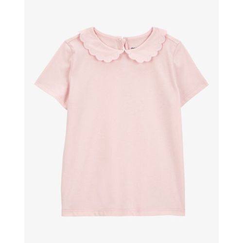 Toddler Scalloped Collar Short-Sleeve Top - Pink - OshKosh B'gosh | Carter's