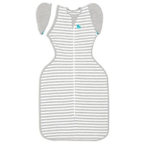 Love To Dream Swaddle UP Transition Bag Adaptive Original Swaddle Wrap - Gray Stripe - M
