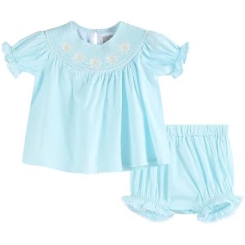 Baby Girls and Toddler Applique Top and Bloomer 2pc. Set