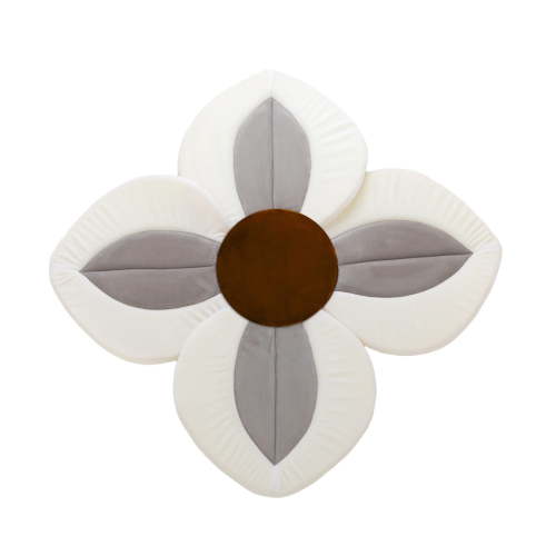 Flower Shaped Baby Bath Mat - Soft Plush, Non- Bottom, Portable - for Safe & Fun Bathing in Tubs/Sinks