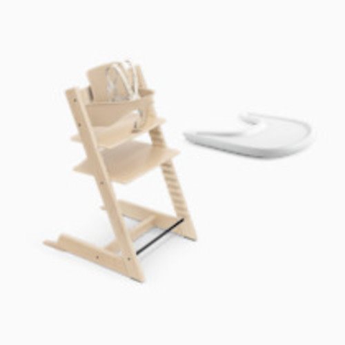 Stokke Tripp Trapp High Chair² + Tray Bundle - Natural/White