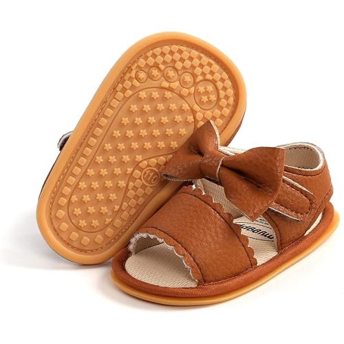 RVROVIC Baby Boys Girls Sandals Premium Infant Summer Outdoor Shoes PU Lightweight Soft Anti-Slip Sole Toddler Prewalker
