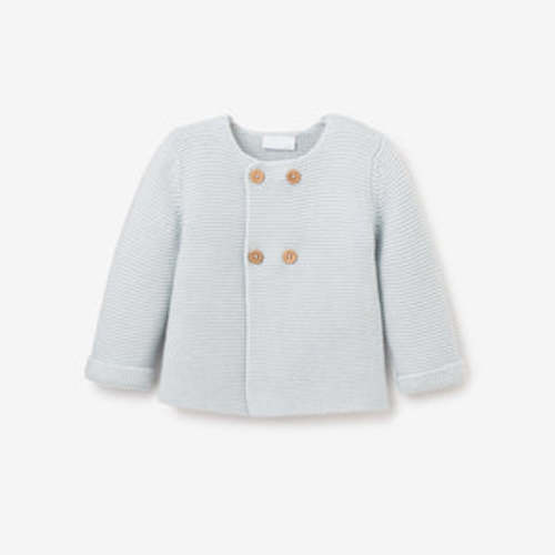 Sofia & Finn Pale Blue Knit Baby Cardigan – Elegant Baby