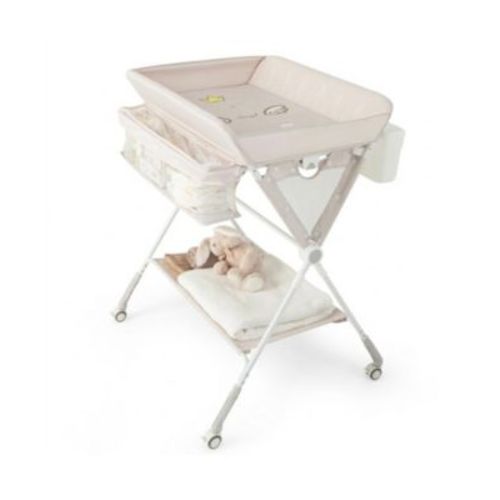Portable Foldable Baby Changing Table with 3-Level Adjustable Height