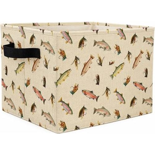 Bass Fishing Nursery Storage bin basket for Toys,Clothes and Books
