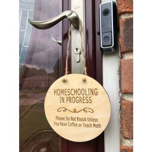 CUSTOMIZABLE Homeschool Distance Learning Front Porch Sign