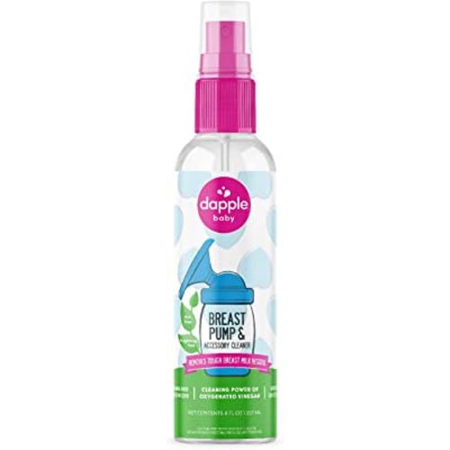 dapple Breast Pump Cleaner Spray Baby, 8 Fl Oz Bottle, Unscented, Plant Based & Hypoallergenic - Removes Milk Residue - Easy Rinse Formula With Oxygenated Vinegar