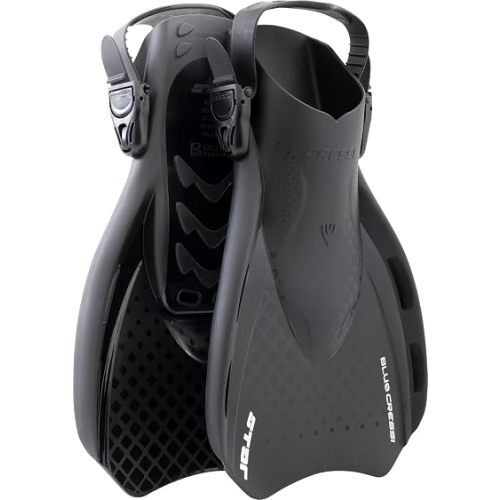 Cressi Star Short Adjustable Open Heel Fins - Light for Travel, Robust and Durable Design - Designed in Italy