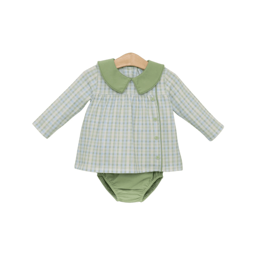 Basin Plaid Liam Diaper Set – Posh Tots Children's Boutique