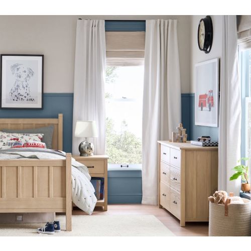 Quincy Cotton Canvas Kids Blackout Curtain | Pottery Barn Kids